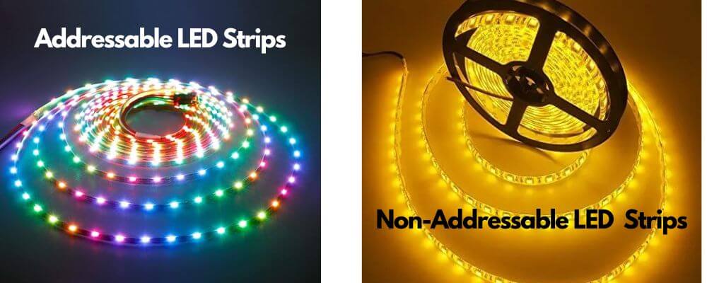 Addressable LED Strips VS Non-Addressable LED